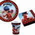 Детски Парти Комплект Miraculous Ladybug, 36 Части, За декорация