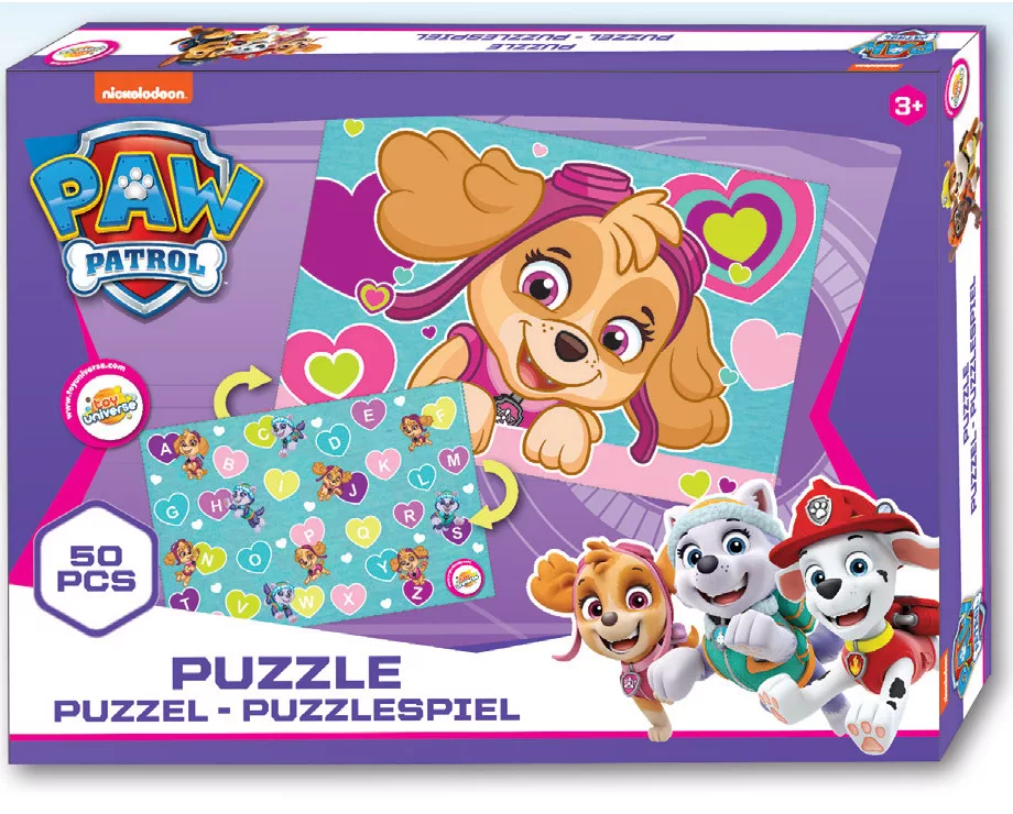 Детски Пъзел със Скай и Еверест Paw Patrol, 50 части Детски Пъзел със Скай и Еверест Paw Patrol, 50 части