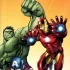 Плажна Кърпа Avengers, Хълк, Железния Човек, 100% памук, 70 x 140 см.