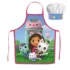 Детска готварска престилка и шапка Gabby's Dollhouse, 2 части