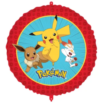 Кръгъл фолиев Балон Pokémon, 46 см.